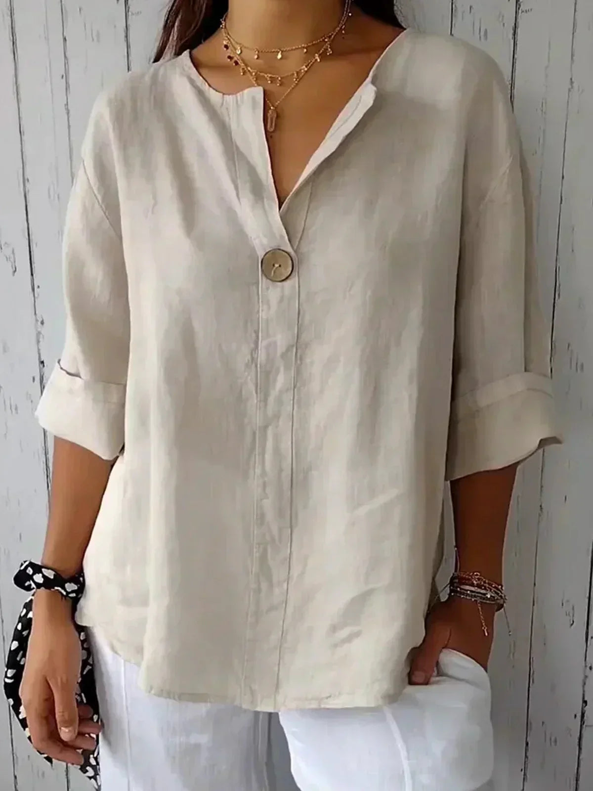 Aria™ | Casual Bluza s V-Izrezom