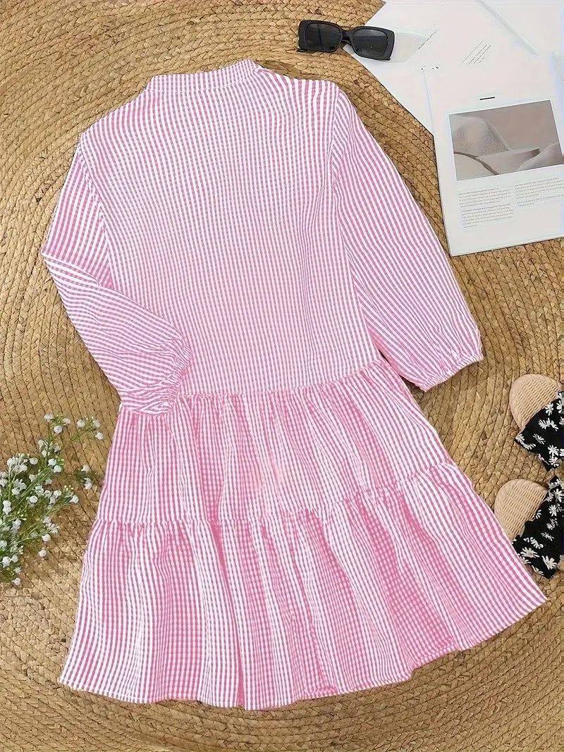 Alina | Stylish Gingham Dress in Vibrant Shades