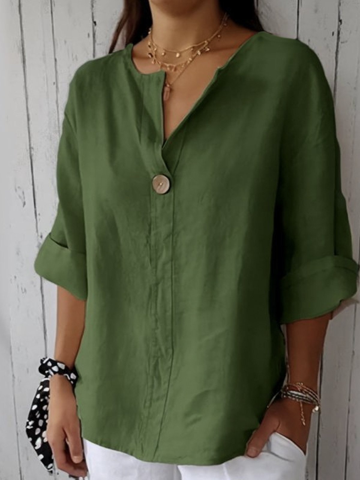 Aria™ | Casual Bluza s V-Izrezom