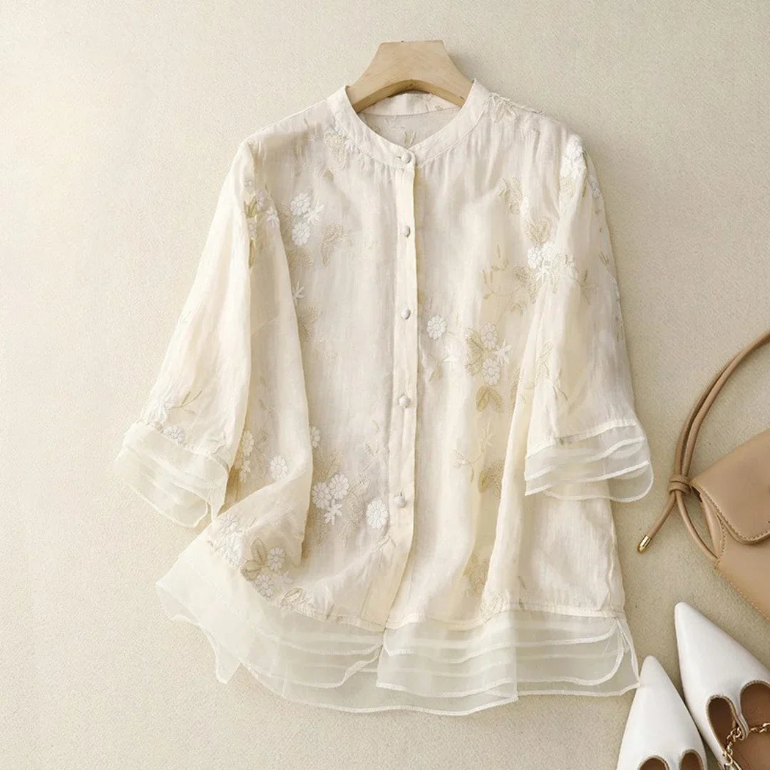 Mila™ | Izvezena bluza