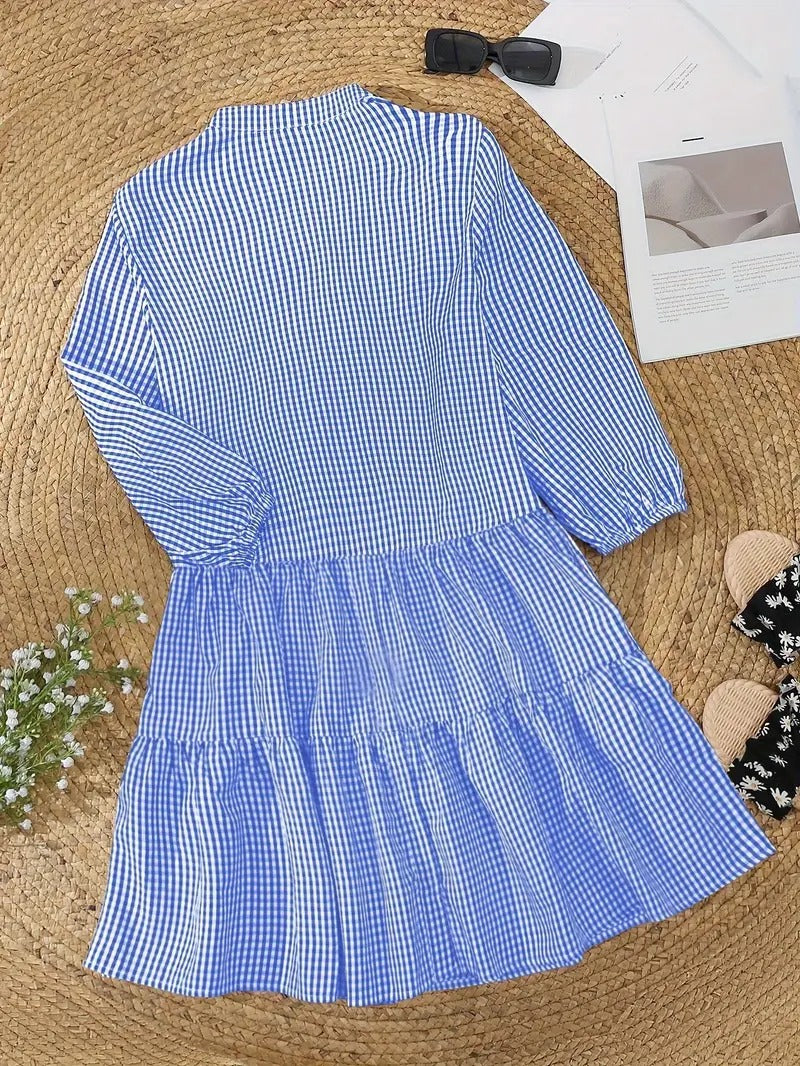 Alina | Stylish Gingham Dress in Vibrant Shades