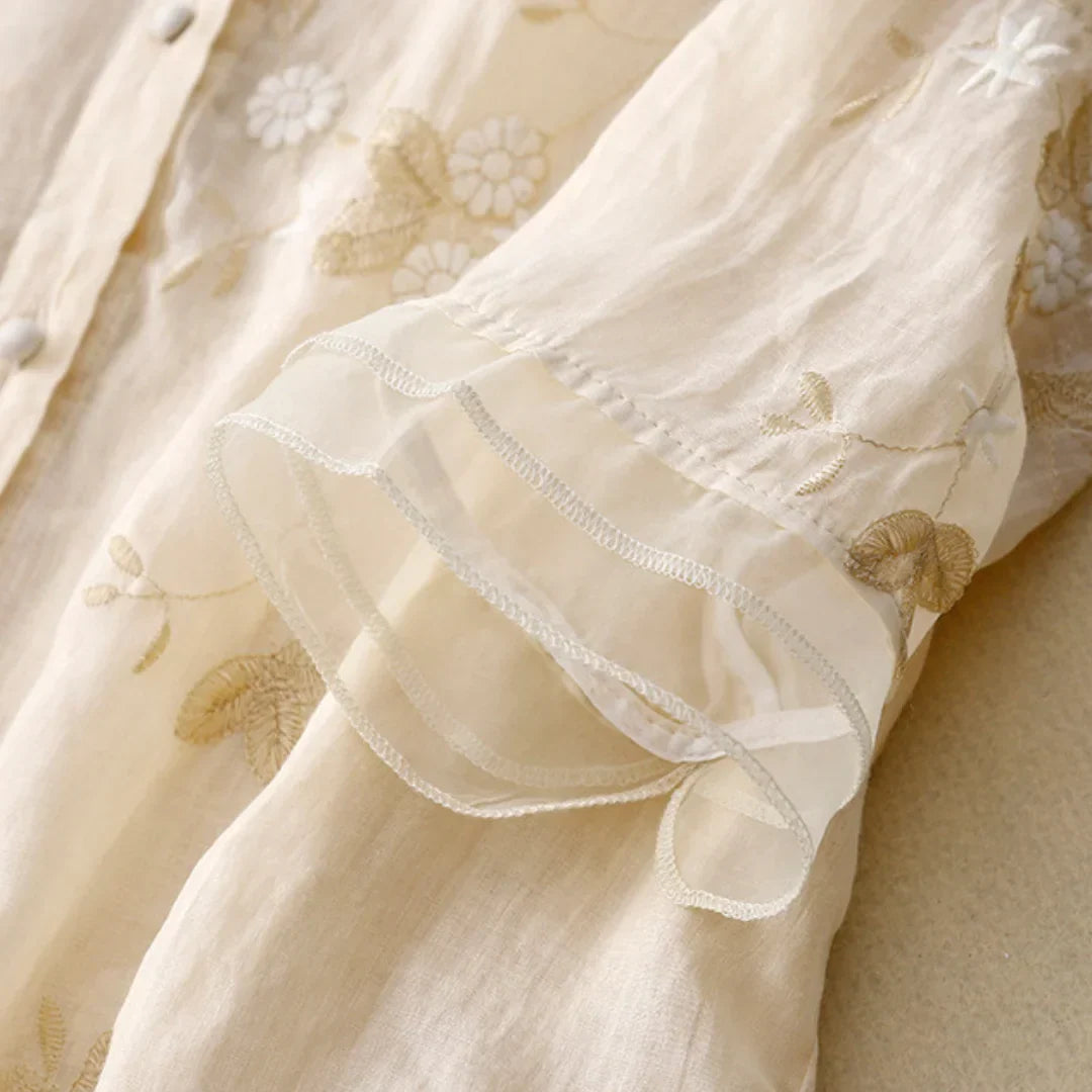 Mila™ | Izvezena bluza
