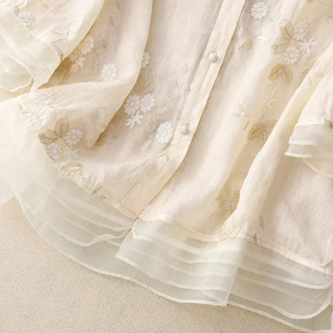 Mila™ | Izvezena bluza