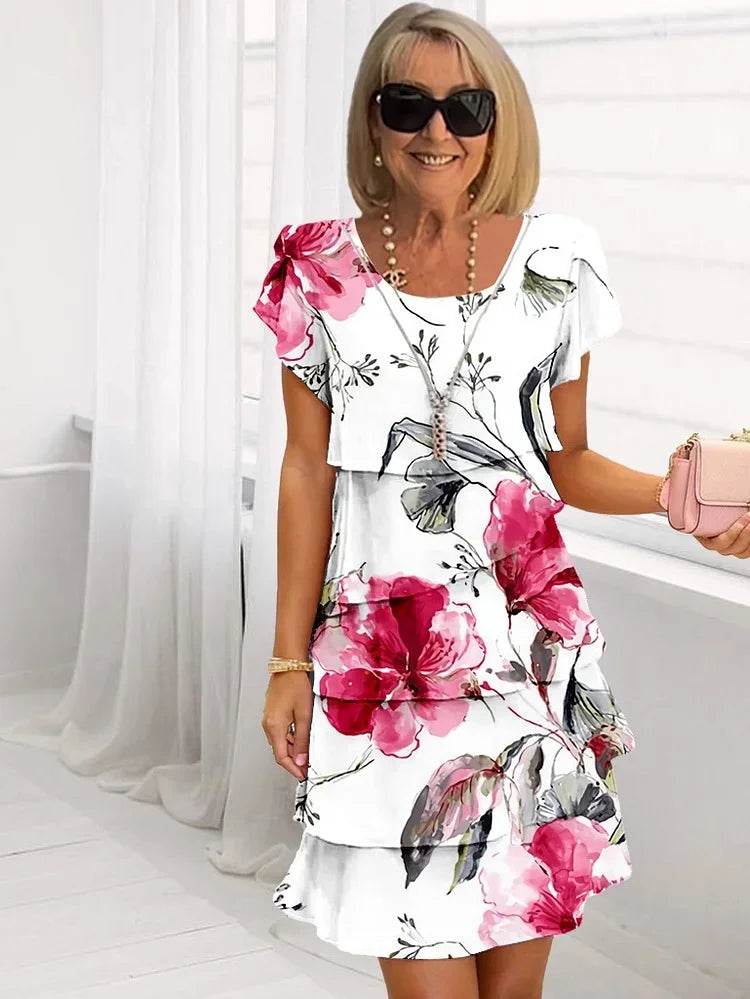 Lara | Elegantna Maxi Haljina s Cvjetovima
