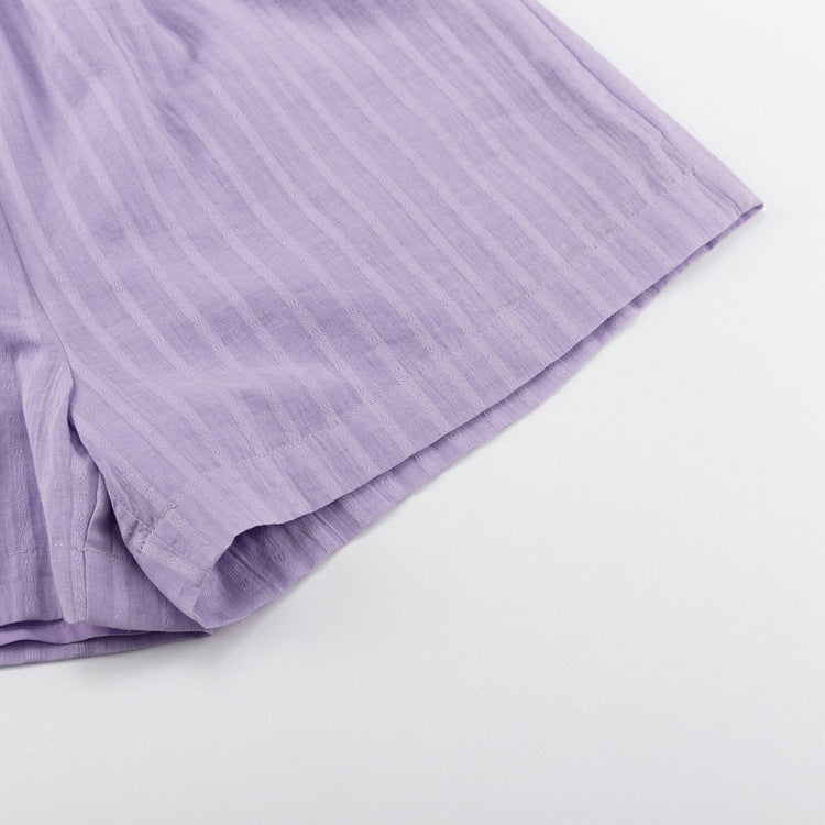 Liliane™ | Set košulje s dugmadi i chic kratkih hlača