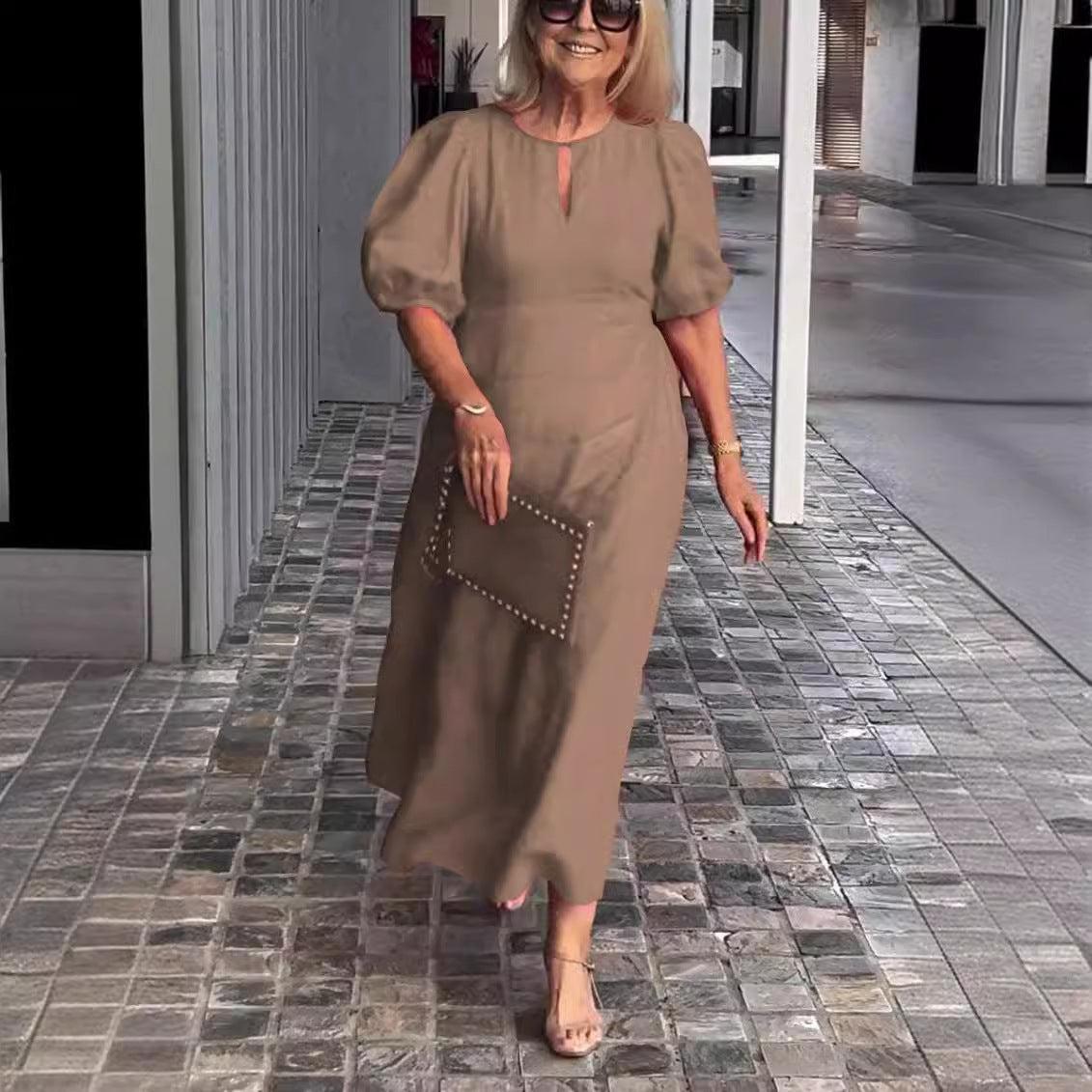 Carlisse™ | Chic haljina s napučenim rukavima (Gotovo rasprodano)