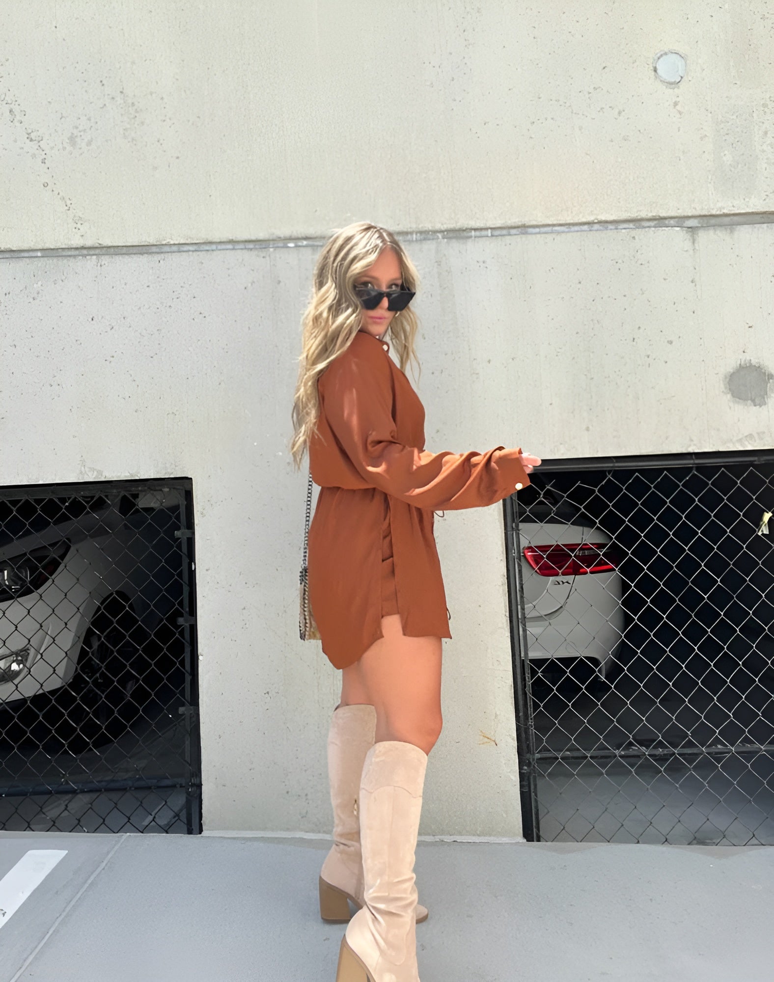 Rosa™ | Trendy satenska romper haljina