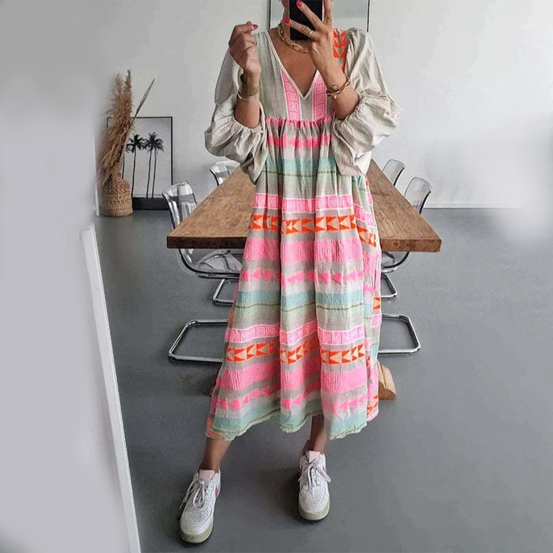 Theresia™ | Maxi boho šik haljina (Rasprodano)