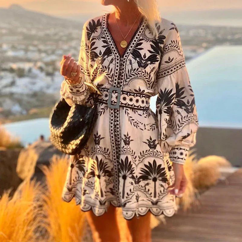 Arivelle™ | Mini Haljina Izvezena Sunset (Skoro Rasprodano)