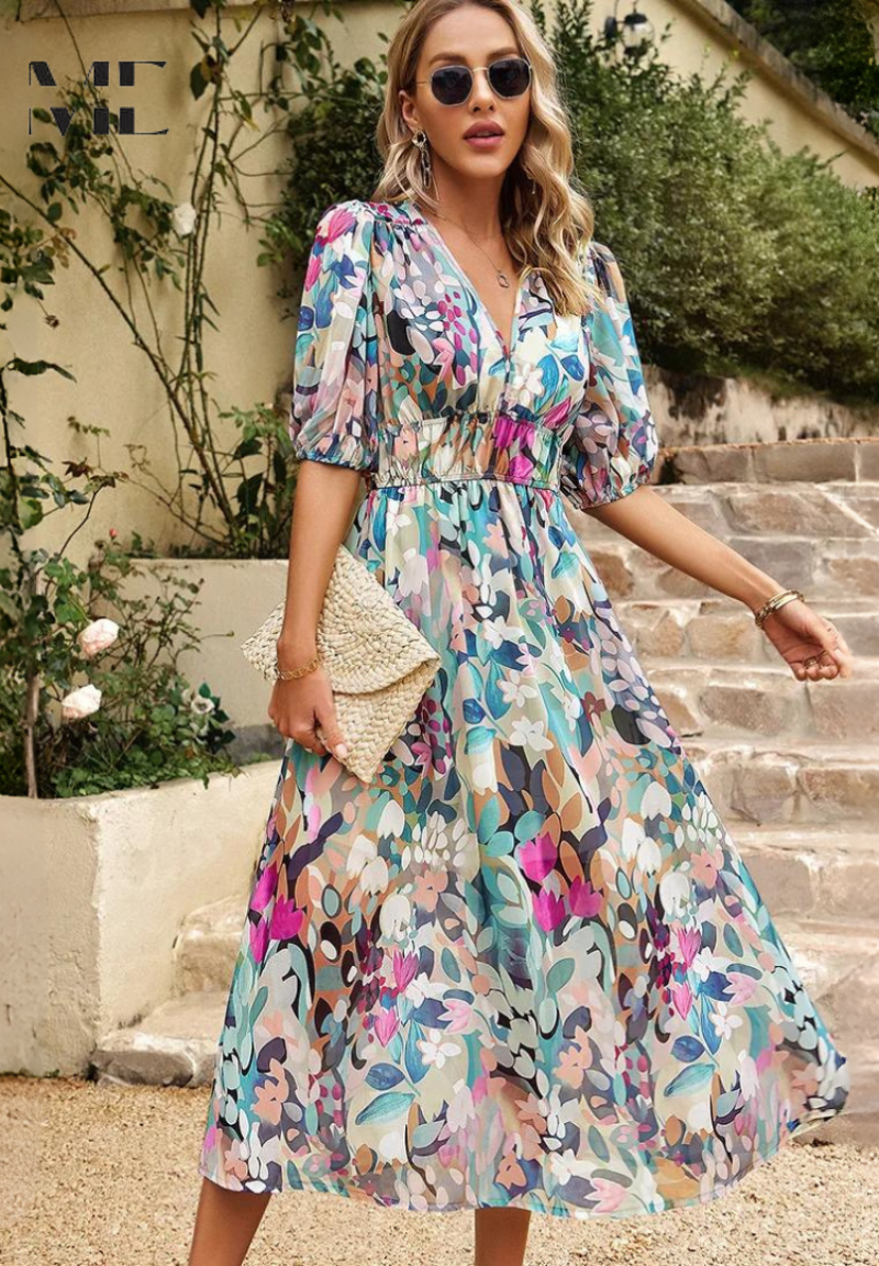 Shanielle™ | Midi Haljina Bezvremenska Luxe (Gotovo rasprodano)