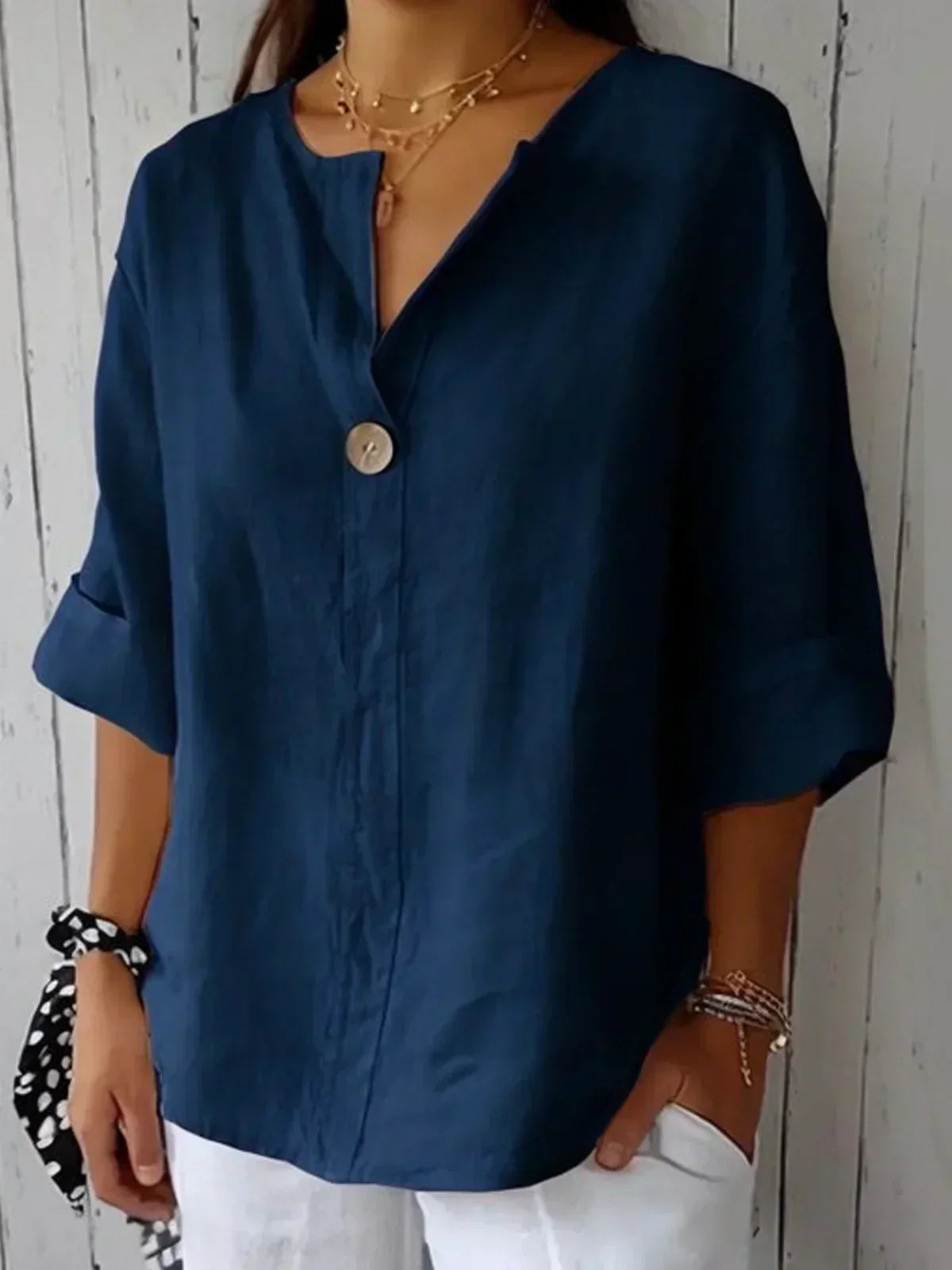 Aria™ | Casual Bluza s V-Izrezom