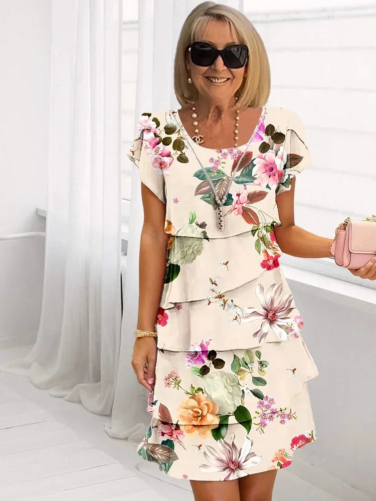 Lara | Elegantna Maxi Haljina s Cvjetovima