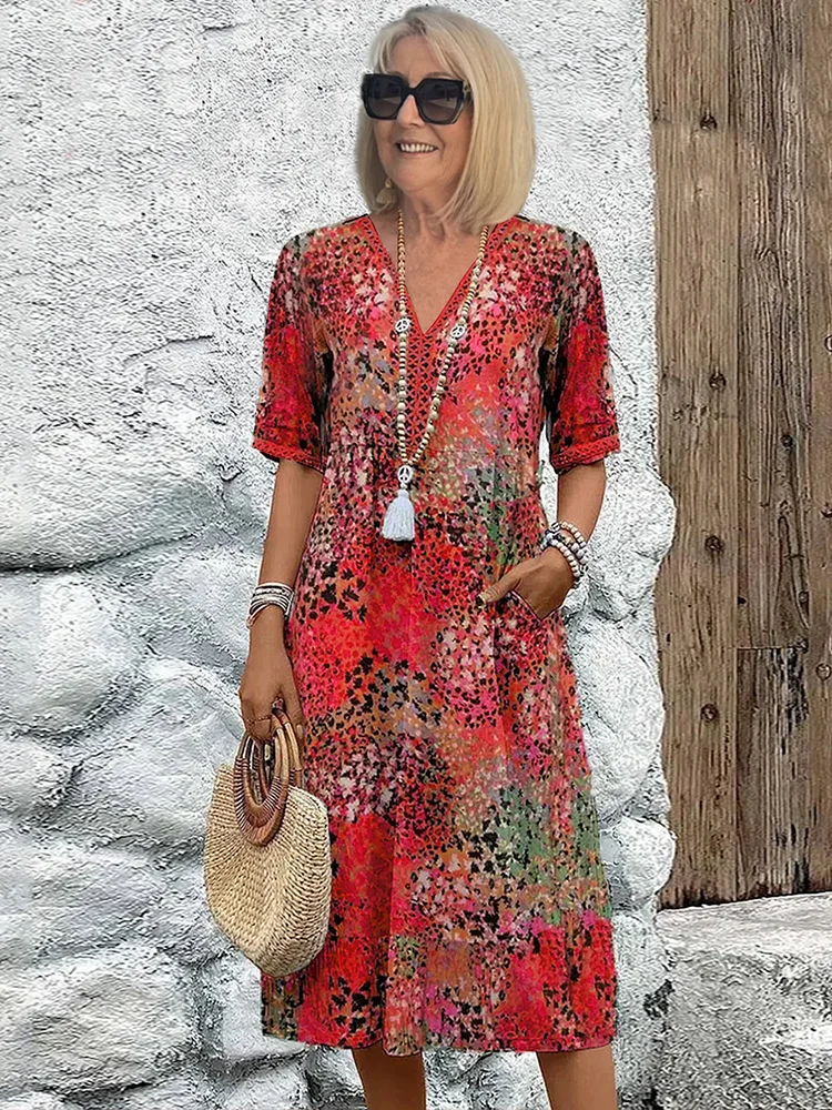 Chantelle™ | Vibrant Midi Haljina (Gotovo rasprodano)