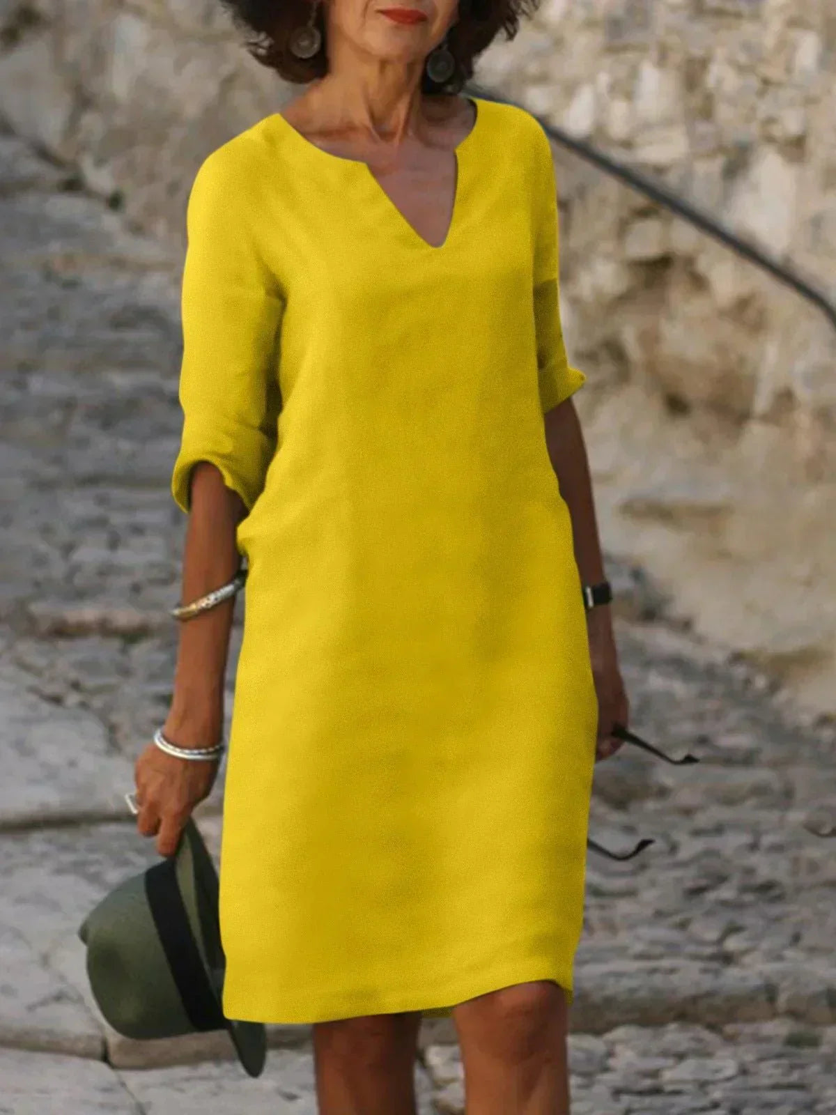 Josette™ | Elegantna haljina s V-izrezom