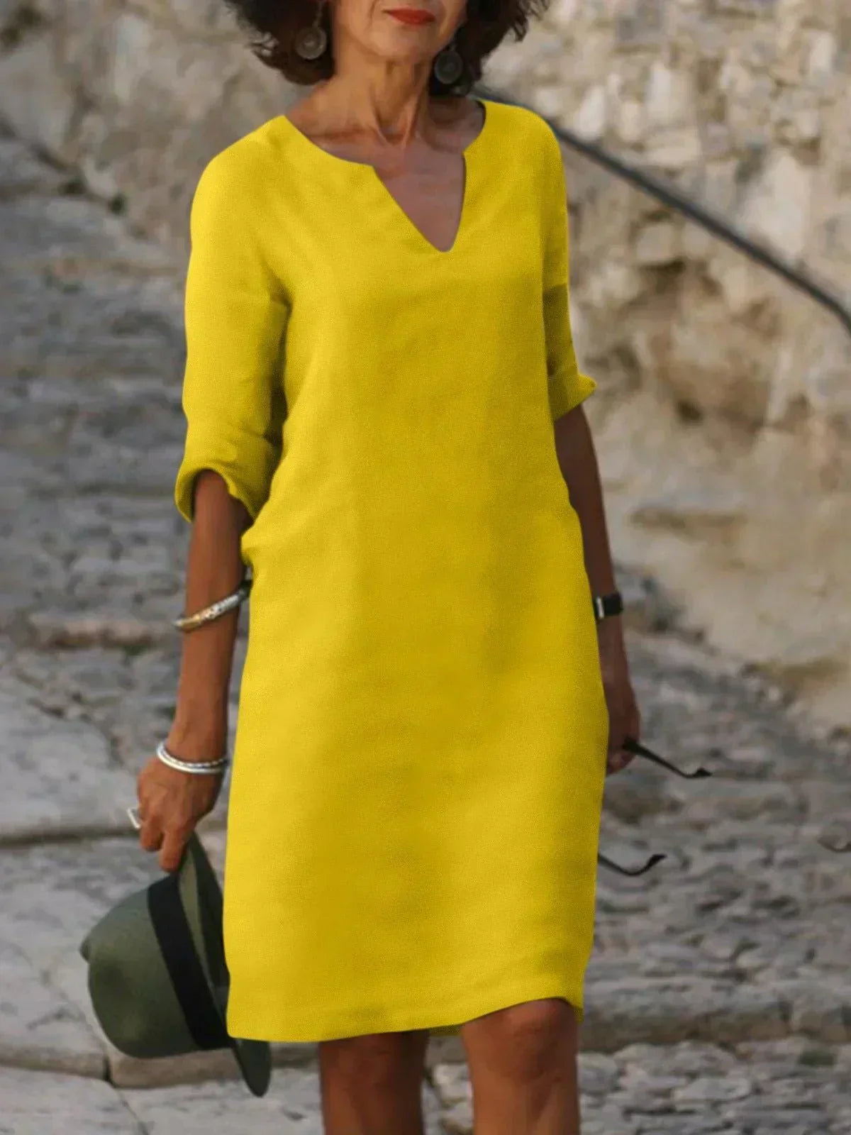 Josette™ | Elegantna haljina s V-izrezom