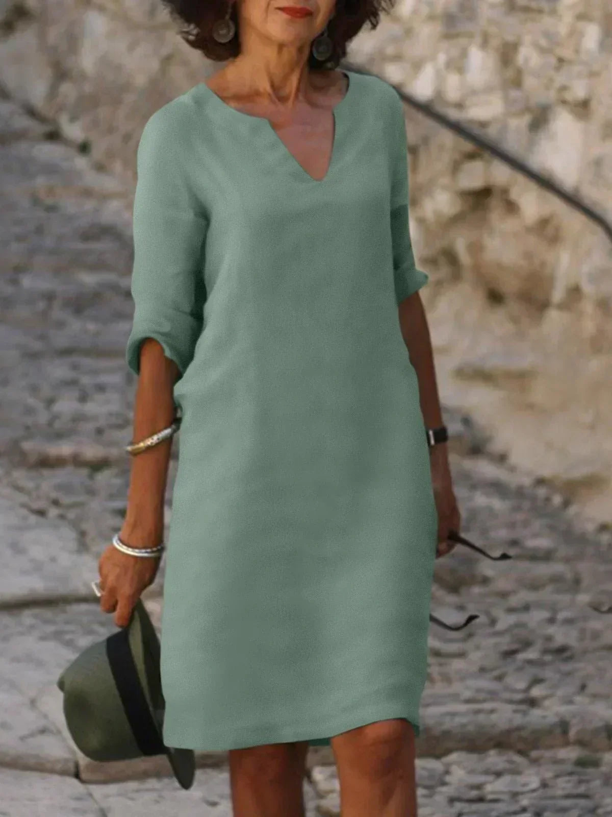 Josette™ | Elegantna haljina s V-izrezom