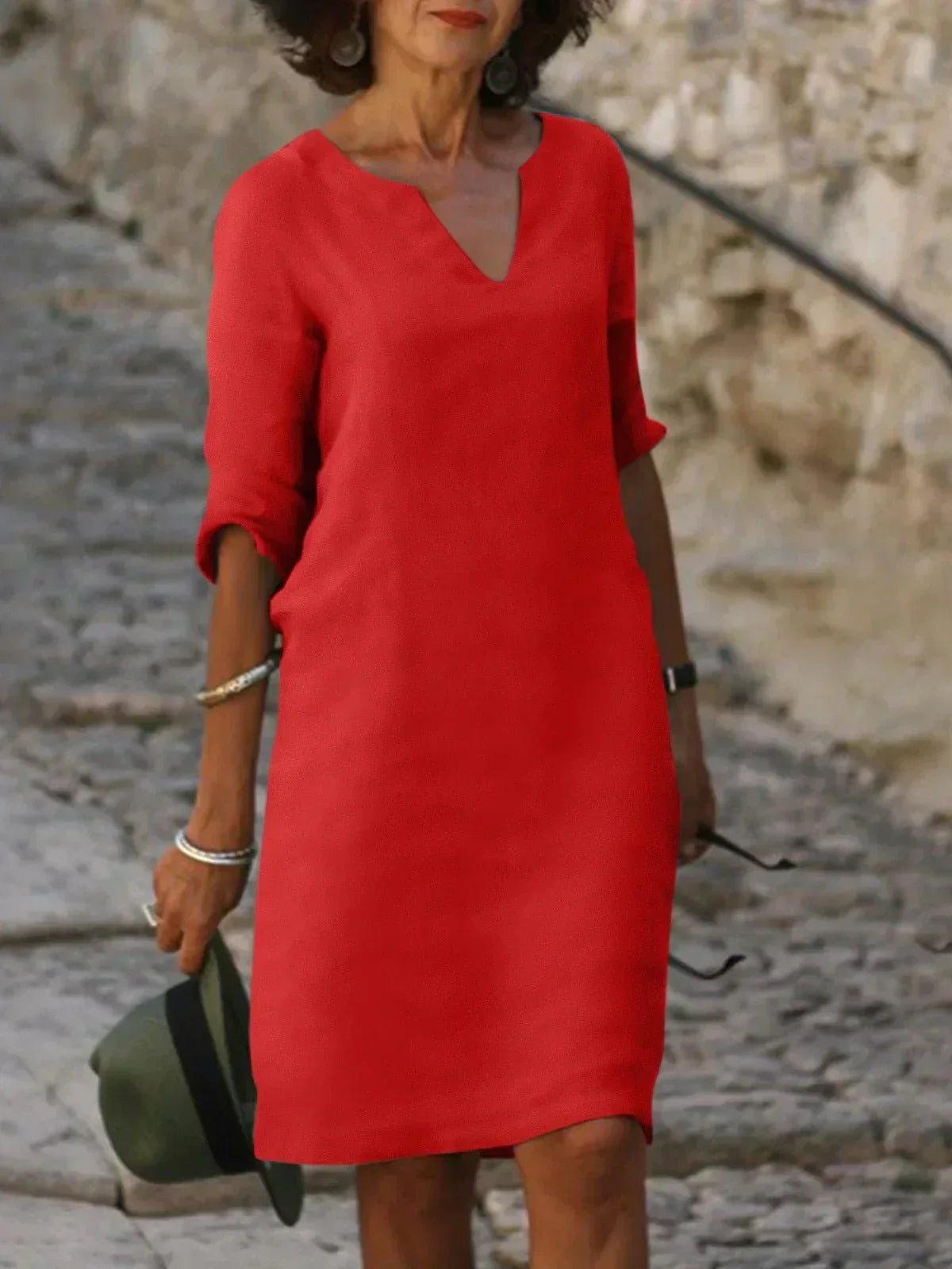 Josette™ | Elegantna haljina s V-izrezom