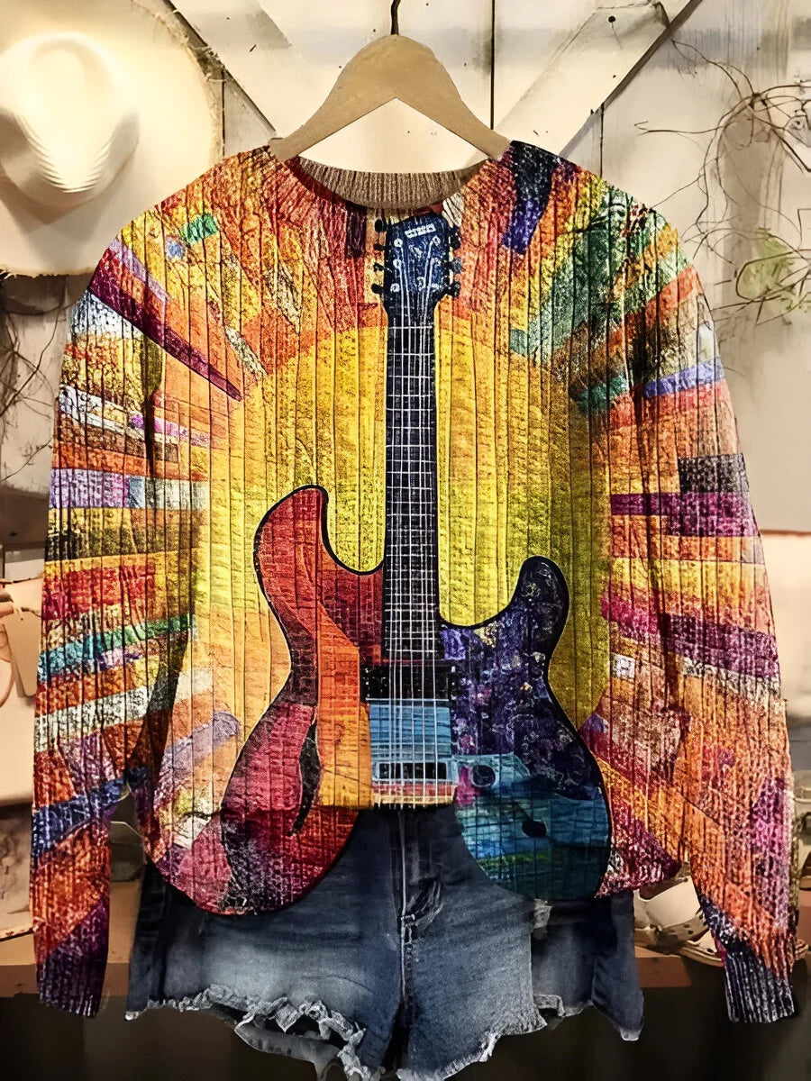 ÉLODIE™ | Džemper Guitare Colorée