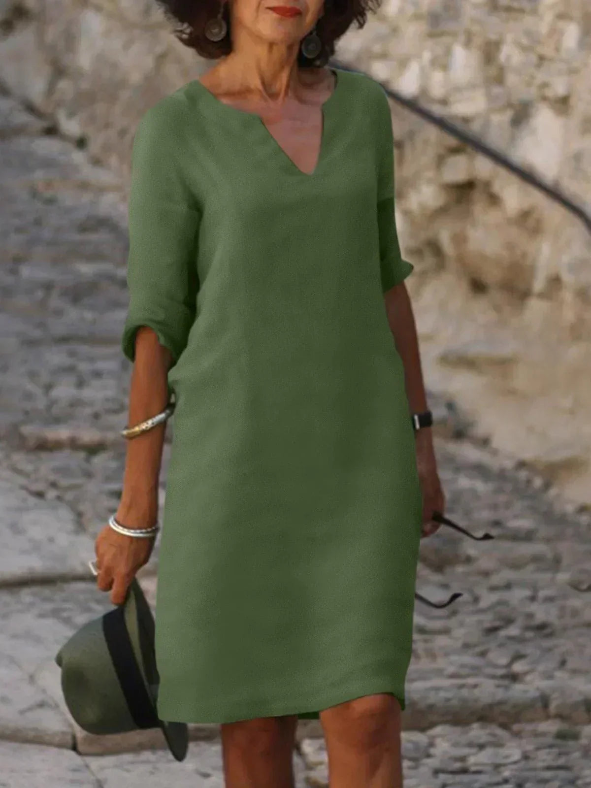 Josette™ | Elegantna haljina s V-izrezom