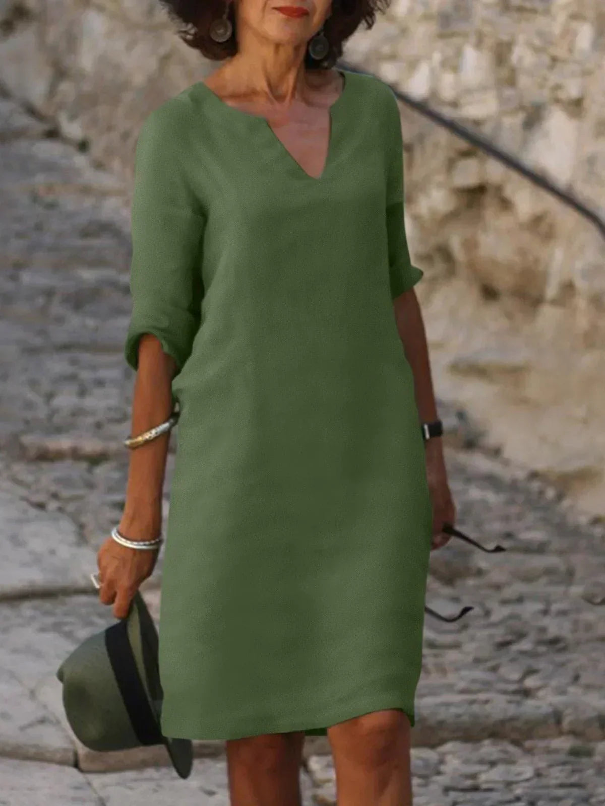 Josette™ | Elegantna haljina s V-izrezom
