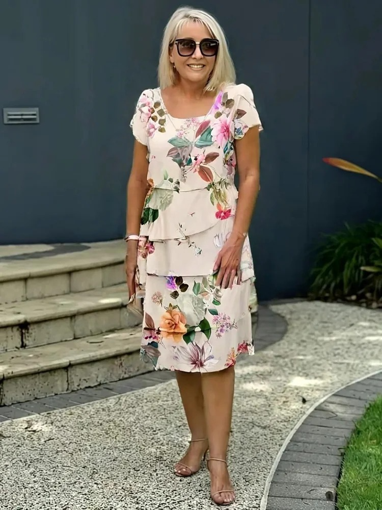 Lara | Elegantna Maxi Haljina s Cvjetovima
