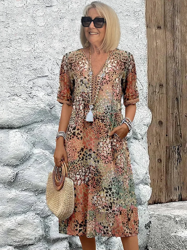 Chantelle™ | Vibrant Midi Haljina (Gotovo rasprodano)