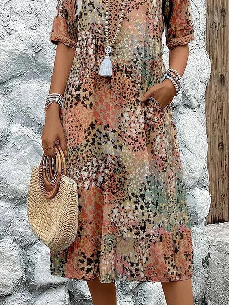 Chantelle™ | Vibrant Midi Haljina (Gotovo rasprodano)