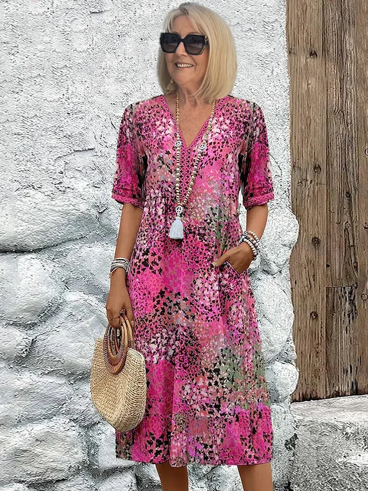 Chantelle™ | Vibrant Midi Haljina (Gotovo rasprodano)